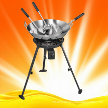 Campaign Cooking Gas Burner with Woks and Accessories